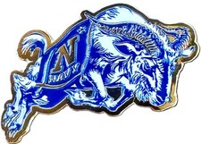 Navy Goat in Gold/Silver Hat Tac or Lapel Pin picture