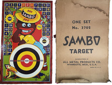 RARE Vintage 30s Little Black Sambo Story Children's Book TOY TARGET ~ Orig. Box picture