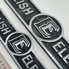 Pair Vintage The English Electric Co Ltd Industrial Machinery Nameplates picture