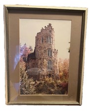 Vintage Large Frame Signed Photo Allen Steinheim Castle Museum Alfred NY 15”x12” picture