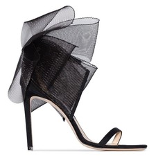 Jimmy Choo Aveline Asymmetric Bow Deatil Sandals picture