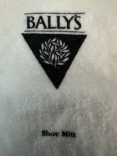 Vintage Bally's Casino Hotel White Shoe Bag picture