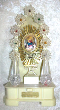 Vintage Madonna Lady Pompei Virgin Mary Plastic Altar Black Light Glows Italy picture