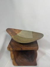 VTG Metales Casados Hecho En Mexico Cooper/ Brass/ Silver Trinket Dish Footed picture