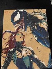 Venom Art Print Signed 8.5x11 | Art by Keyeske picture