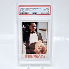 1988 Topps Fright Flicks Fright Night Freddy Krueger #25 PSA 8 Not a 10 picture