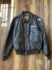 Vintage Cooper A-2 Bomber Jacket Named USAF Air Force Flying Tigers picture