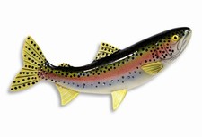 LX Handpainted Rainbow Trout Fish Statue Replica 10 picture