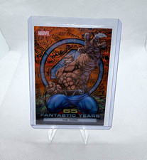 The Thing 2026 Chrome Marvel 65 Fantastic Years FY-04 Orange Refractor 14/25 picture
