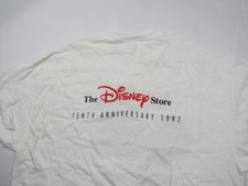 Vtg 90s The Disney Store VOLUNTEARS T Shirt - 10th Anniversary 1997 Sz L/XL picture