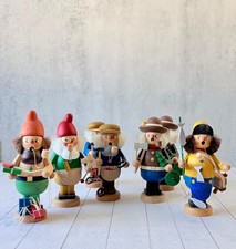 Vintage Germany Wooden Erzgebirge Straco smoker Handcrafted Figurines 1950 picture