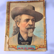 VTG 1902 Buffalo Bill Wild West Show Portrait Program Historical Sketches 10¢ picture