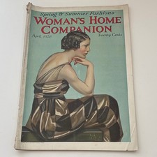 Vintage 1920 Womans Home Companion Ephemera Magazine Art Journal Paper Movie picture