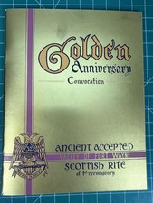 Vintage 1938 Masonic Freemason Fort Wayne Indiana Scottish Rite Program Booklet picture