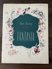 Rare 1940 Disney FANTASIA Roadshow Program W/ 1942 RKO Letter Ned Depinet 5920 picture
