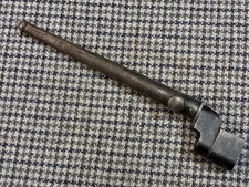 Vintage British English WWII Era Spike Bayonet with Scabbard picture