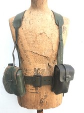 Argentine Army green Leather Harness LOT - Malvinas/Falklands war picture