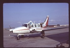 Orig 35mm airline slide Air Central Navajo picture
