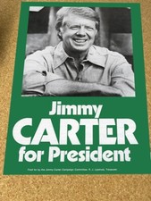 1976 Jimmy Carter for President Election Campaign Poster Sign picture