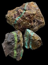 Stabilized Ribbon Turquoise Rough, Multi Color Host Rock  635 Grams picture