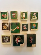 Early 1980s Hallmark Christmas Ornaments LOT of 11 Assorted picture