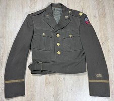 WW2 US Army Eisenhower Ike Officer Jacket Tunic Air Corps w/ Bullion CBI Patch picture