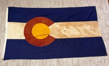 Colorado state Flag vintage Paramount Flag Co. Sf Ajax 100% Cotton 3' X 5' picture