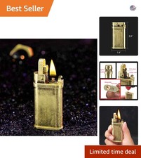 Sophisticated Vintage Windproof Lighter: Durable Brass for Effortless Lighting picture