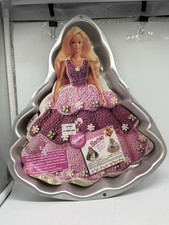Vintage 1995 Wilton Barbie Cake Pan 2105-3500 Mattel Aluminum Mold Insert Party picture