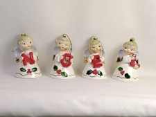 vintage Geo. Z. Lefton Christmas angel bells from the NOEL set Japan 1956 picture