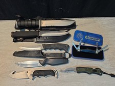 Lot of 7 Various Knives, Gerber, Remington, ALCE Inox, Imperial, Rough Rider picture