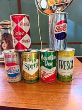 1960's Coca-Cola Pepsi Sprite Mountain Dew Fresca Diet Pepsi-Cola 12 fl oz Lot picture