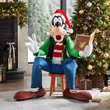 Disney 4 ft Animated Motion-Activated Goofy Christmas Indoor Holiday Prop picture