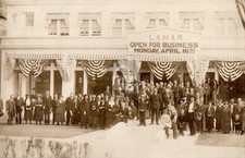 c1910's Lamar Bathhouse Opening Hot Springs Arkansas AR RPPC Photo Postcard COPY picture