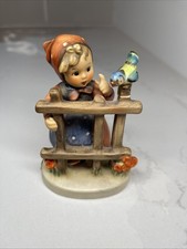Vintage Goebel Hummel Figurine Signs of Spring 203 2/0 “V” Marked, 1948 picture