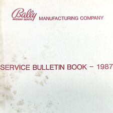 1987 Bally Service Bulletin Book Pinball Arcade Manual 6803 Spy Hunter ORIGINAL  picture