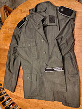 German M42 HBT Reproduction WW2 Tunic with Elite/Wiking Insignia, size Large. picture