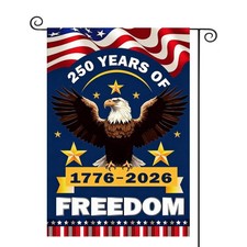 FRF FLAG 250 Years Anniversary USA Garden Flag 12x18 Inch, 250th American Pat... picture