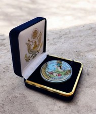 NORTH CAROLINA NC State Seal  Collectible Challenge Coin in Blue Velvet Case picture