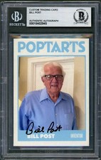 Bill Post SIGNED Custom Card Invented Pop-Tarts Kellogg's Dec. Auto Beckett BAS picture