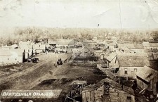 Bartlesville OK Oklahoma Indian Territory 1896 Town RPPC Photo Postcard COPY picture