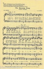 TUFTS UNIVERSITY Vintage Song Sheet c 1931 