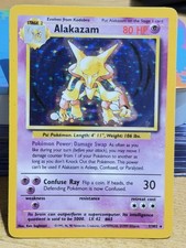 Pokémon TCG Alakazam 1/102 Holo Rare Base Set LP picture