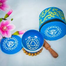 Throat chakra  Tibetan Handmade singing bowl for sound healing,meditation, yoga picture