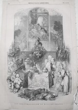 1847 Old Christmas, drawn by William Harvey.  Original print. picture
