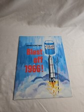 1966 Space Ship Blast Off Maxwell House Advertising Folder Promo #IMG picture