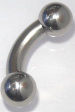 1 Prince Albert Jewelry Curved Bent Barbell 20mm Huge Dong Ball 19mm Sexy Hot picture