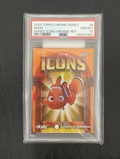 Topps Chrome Disney Icons Nemo Orange Refractor 2025 Series 10/25 picture