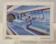 McDonnell Douglas Space Station Living In Space Picture 8.5h X 11w picture