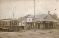Hagerstown & Frederick Railway Trolley Hagerstown MD RPPC Photo Postcard COPY picture